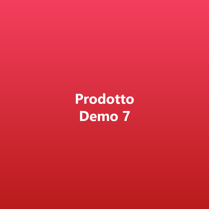 Prodotto Demo 7
