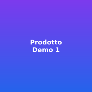 Prodotto Demo 1